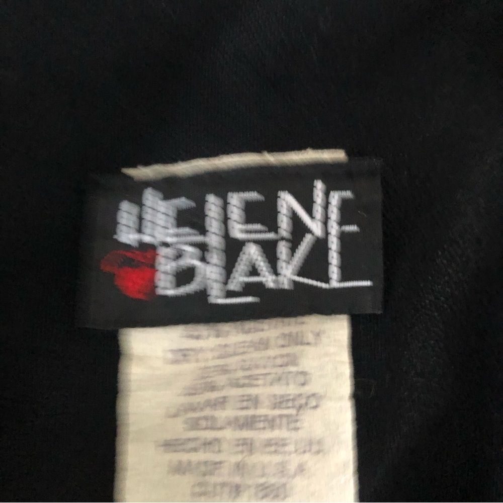Vintage 90s Y2K Helene Blake Black Sleeveless Flocked Velvet Maxi Dress Size 5/6 - Picture 4 of 5